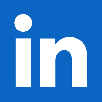 Het logo van LinkedIn met een link naar mijn account